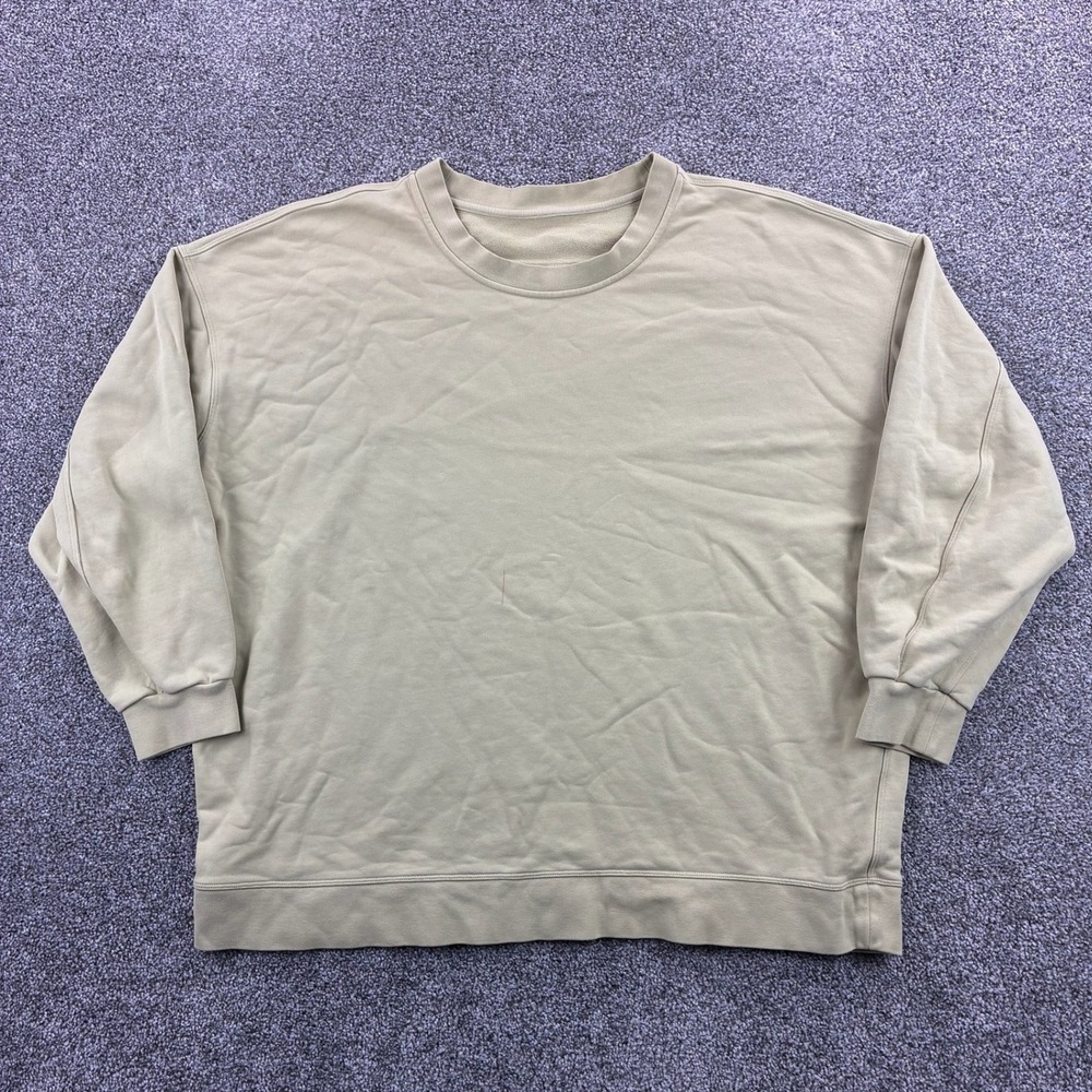 Lululemon Perfectly Oversized Crewneck Sweatshirt‎ Women' s XL Yellow LW3DFWS